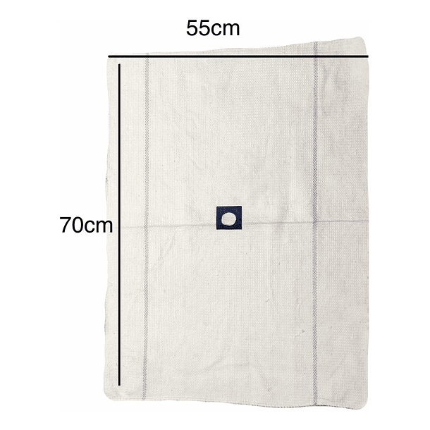 TRAPERO BLANCO ALGODON PACK 10 UNIDADES  2