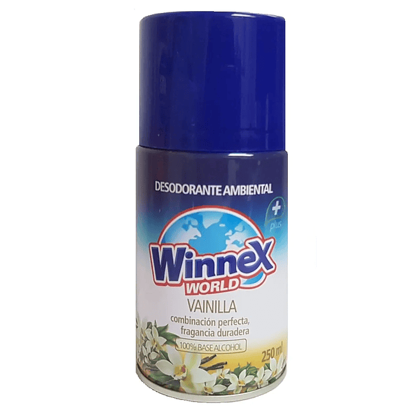 DESODORANTE AMBIENTAL WINNEX WORLD VAINILLA 250 ML