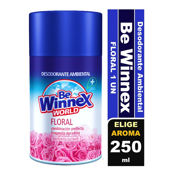 DESODORANTE AMBIENTAL WINNEX FLORAL 250 ML