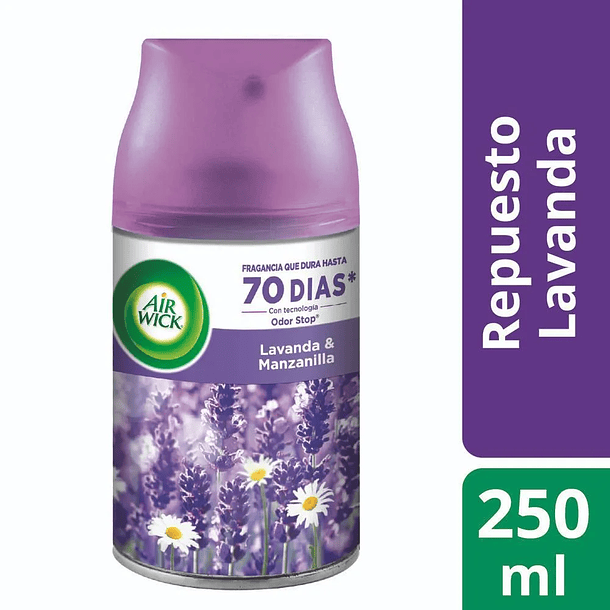 AMBIENTADOR AIR WICK REPUESTO AUTOMATICO LAVANDA & MANZANILLA 250 ML 1