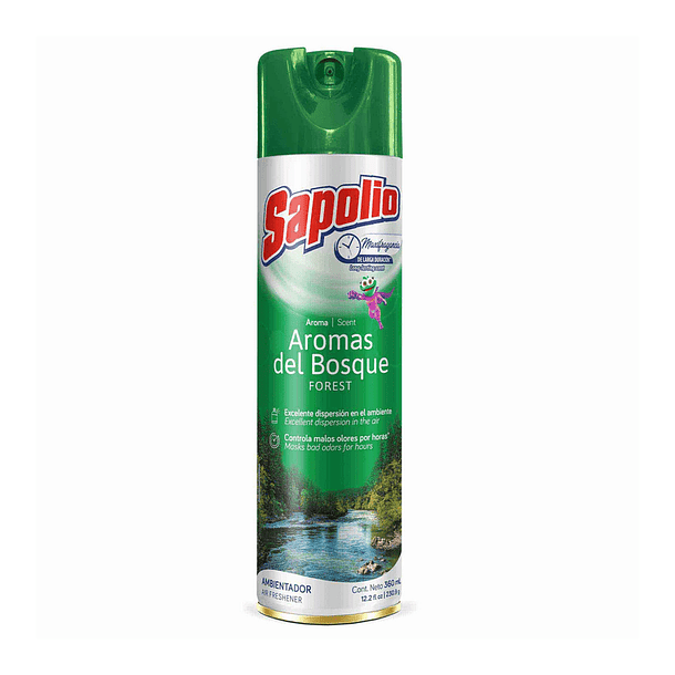 AMBIENTADOR AEROSOL SAPOLIO AROMAS DEL BOSQUE 360 ML