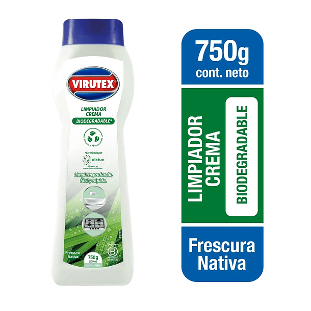 LIMPIADOR EN CREMA VIRUTEX 750 GR