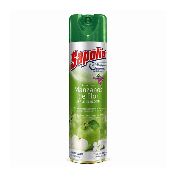 AMBIENTADOR AEROSOL SAPOLIO MANZANOS EN FLOR 360 ML