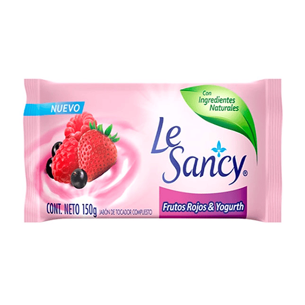 JABON EN BARRA LE SANCY FRUTOS ROJOS 150 GR 