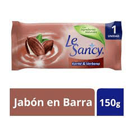 JABON EN BARRA LE SANCY KARITE Y BERVENA 150 GR 