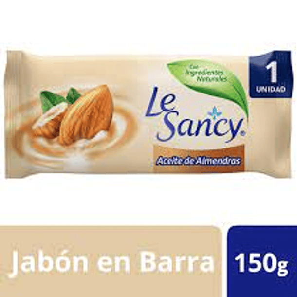 JABON EN BARRA LE SANCY ACEITE DE ALMANDRA 150 GR 