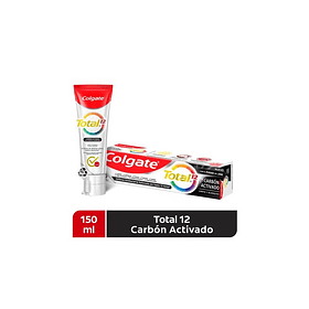 CREMA DENTAL COLGATE TOTAL 12 CARBÓN ACTIVO 150 ML