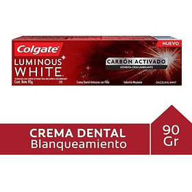 CREMA DENTAL LUMINOUS WHITE CARBÓN ACTIVADOR 90 GR 
