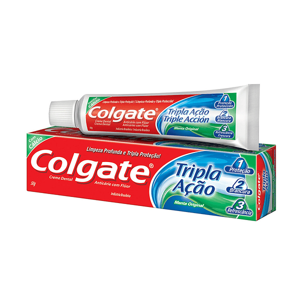 CREMA DENTAL DE BOLSILLO COLGATE TRIPLE ACCIÓN 50 GR 