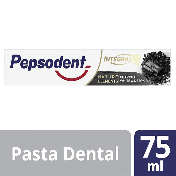 CREMA DENTAL PEPSODENT INTEGRAL 18 CARBÓN BLANCURA & DETOX 75 ML 