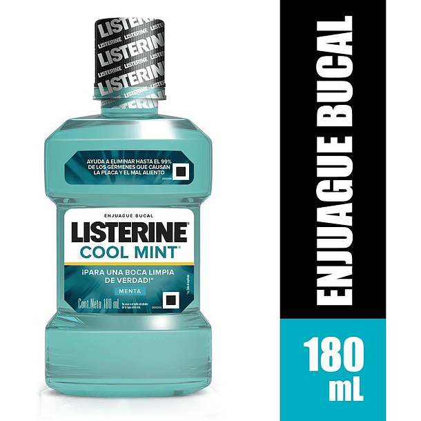 ENJUAGUE BUCAL LISTERINE COOL MINT 180 ML