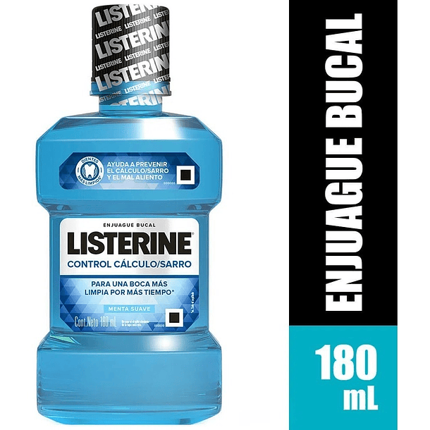 ENJUAGUE BUCAL LISTERINE CONTROL CALCULO/SARRO  180 ML