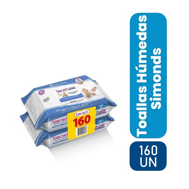 TOALLAS HUMEDAS SIMONDS GLOSS PACK 2X60 UNID