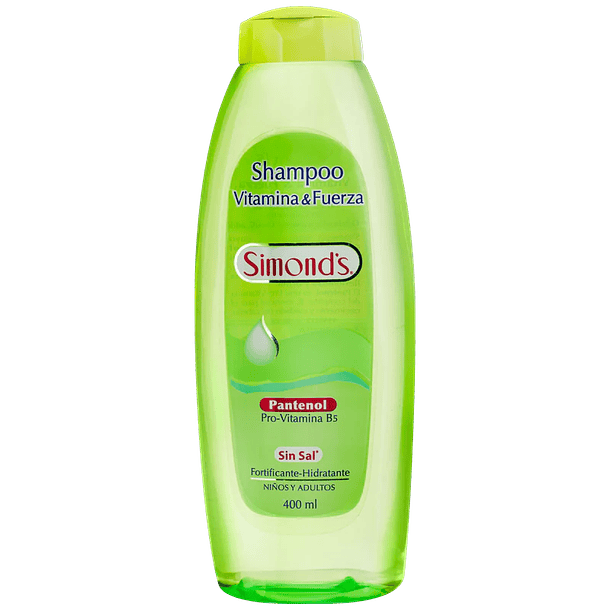 SHAMPOO SIMONDS VITAMINA Y FUERZA 400 ML