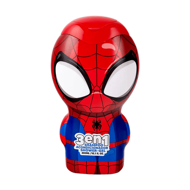 SHAMPOO SPIDERMAN 3 EN 1 ROJO 300 ML