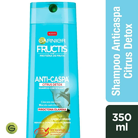 SHAMPOO GARNIER FRUCTIS ANTI - CASPA CITRUS DETOX 350 ML 