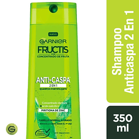 SHAMPOO GARNIER FRUCTIS ANTI - CASPA 2 EN 1 350 ML 