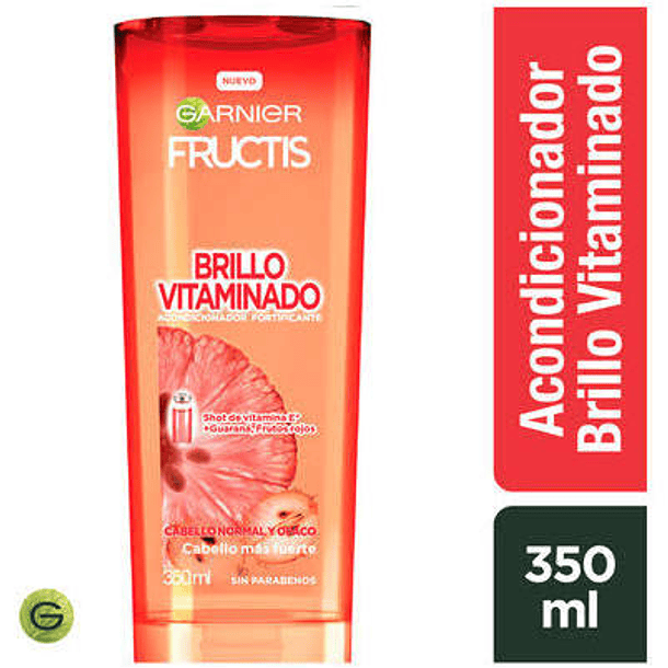 ACONDICIONADOR GARNIER FRUCTIS BRILLO VITAMINADO 350 ML 