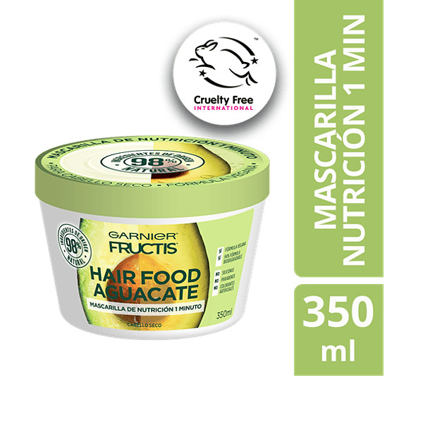 CREMA DE TRATAMIENTO GARNIER FRUCTIS HAIR FOOD AGUACATE NUTRICION 350 ML  1