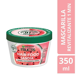 CREMA DE TRATAMIENTO GARNIER FRUCTIS HAIR FOOD SANDIA REVITALIZANTE 350 ML 