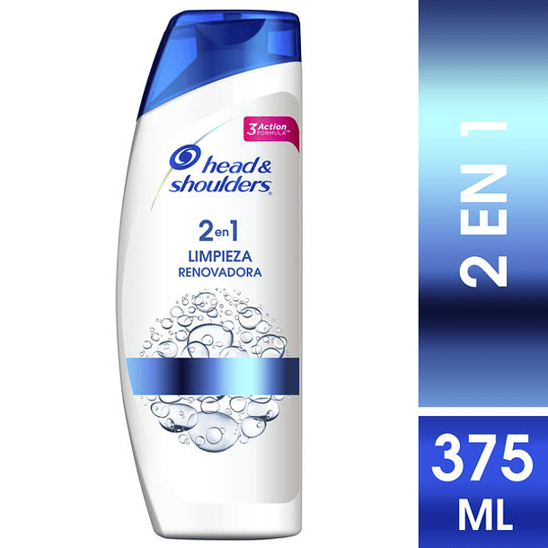SHAMPOO HEAD & SHOULDERS LIMPIEZA RENOVADORA 2 EN 1 375 ML