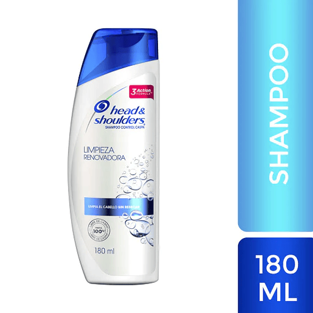 SHAMPOO HEAD & SHOULDERS LIMPIEZA RENOVADORA 180 ML
