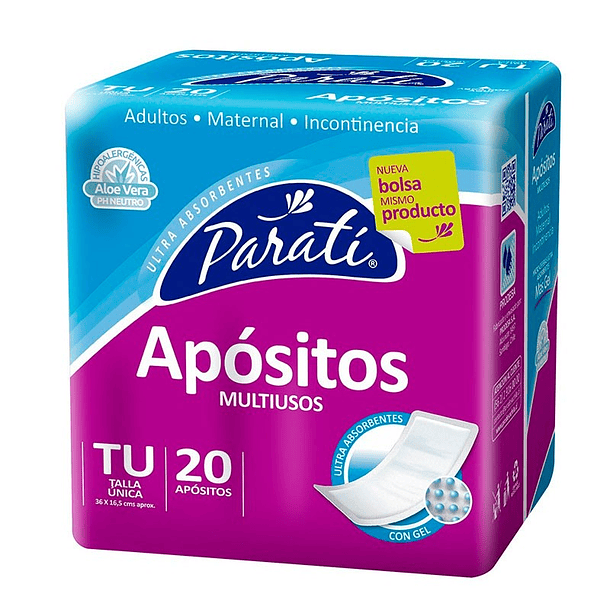 APÓSITO PARA TI TALLA UNICA 20 UNID 