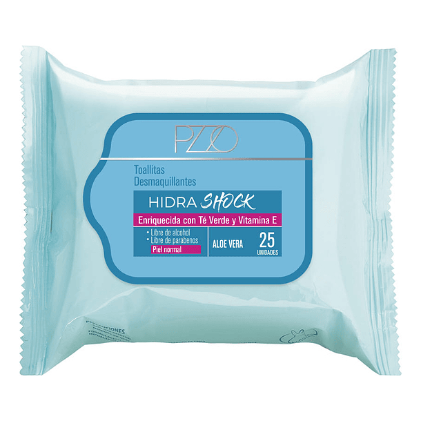 TOALLITAS DESMAQUILLANTES PETRIZZIO HIDRA SHOCK 25U.