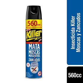 INSECTICIDA KILLER AEROSOL MOSCAS Y ZANCUDOS 560 CC