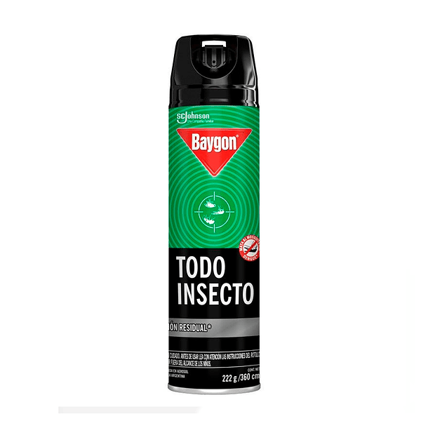 INSECTICIDA BAYGIN AEROSOL TODO INSECTO 360 CC