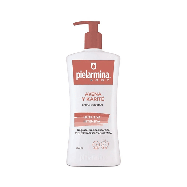 CREMA CORPORAL PIELARMINA AVENA Y KARITÉ 350 ML