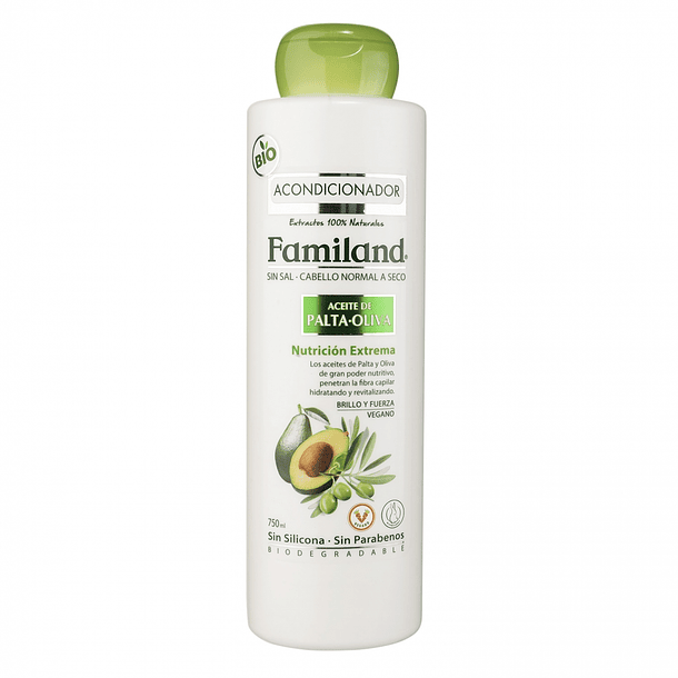 ACONDICIONADOR FAMILAND PALTA OLIVA 750 ML