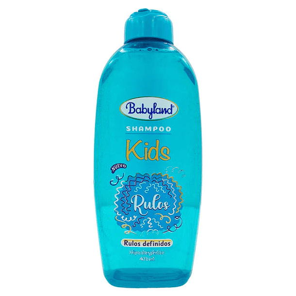 SHAMPOO BABYLAND KIDS RULOS 410 ML