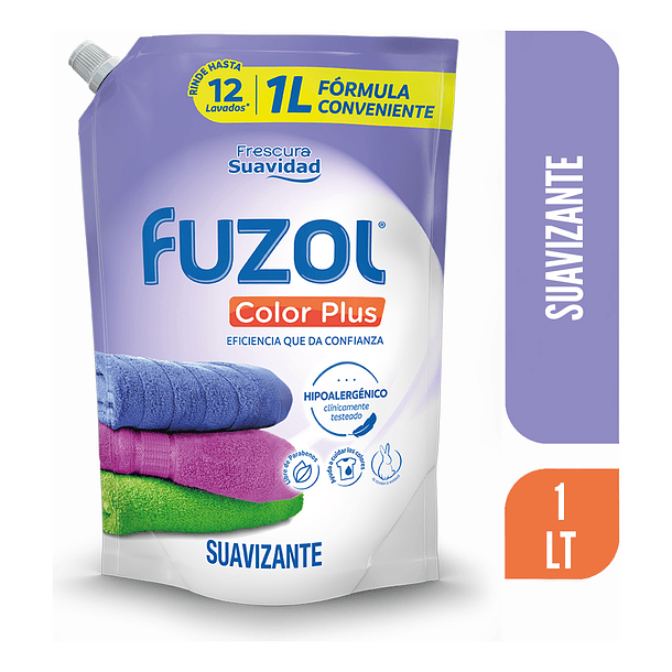 SUAVIZANTE FUZOL COLOR PLUS 1 LT