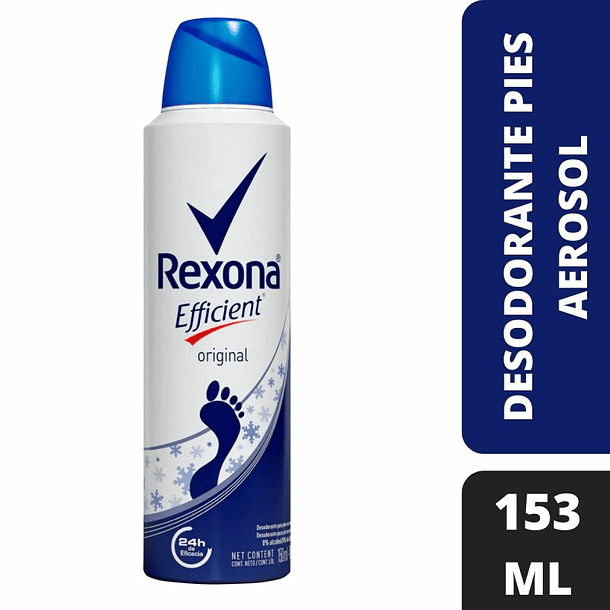 TALCO PARA PIES REXONA EFFICIENT SPRAY 153 ML