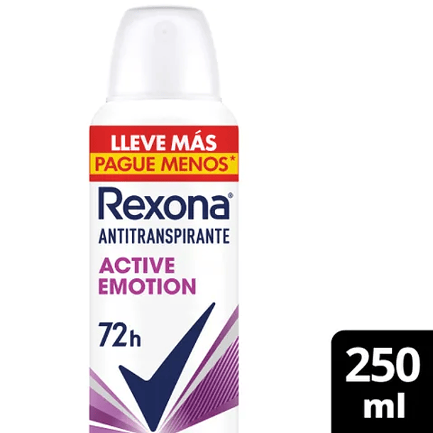 ANTITRANSPIRANTE AEROSOL REXONA ACTIVE EMOTION  250 ML 