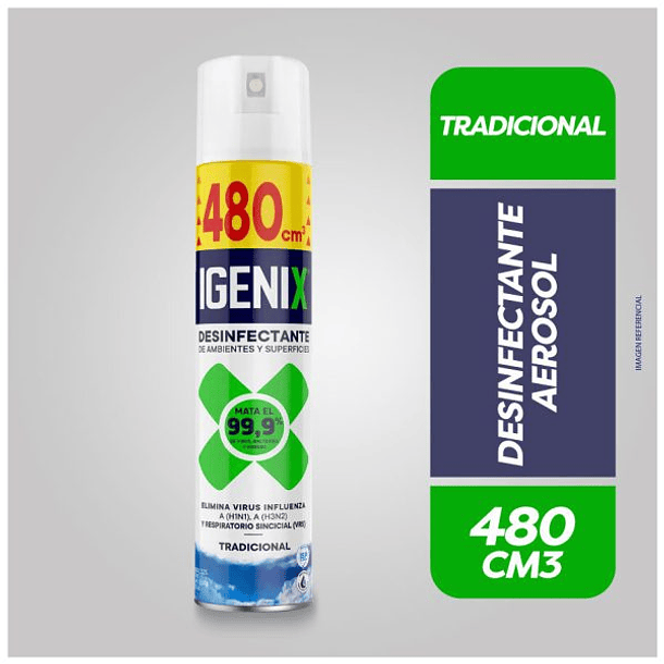 DESINFECTANTE SPRAY IGENIX TRADICIONAL 480 CM