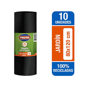 BOLSA DE BASURA VIRUTEX JARDIN 80X120 10U