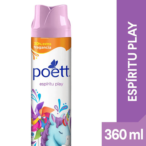 AMBIENTADOR EN AEREOSOL POETT ESPIRITU PLAY 360 ML