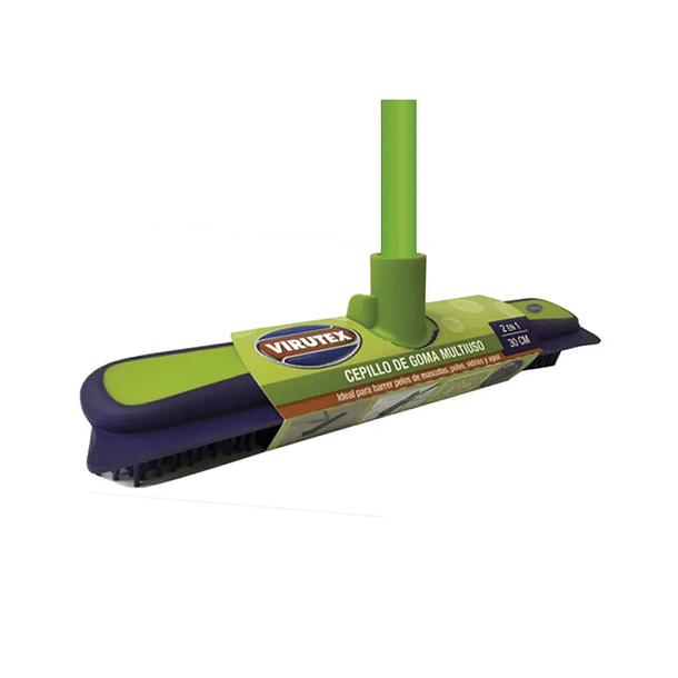 ESCOBA DE GOMA MULTIUSO VIRUTEX SIN PALO 30 CM
