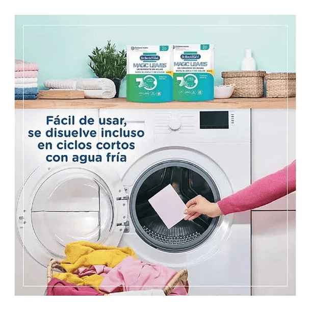 DETERGENTES PARA ROPA EN HOJAS DR. BECKMANN 20 UNID. 3