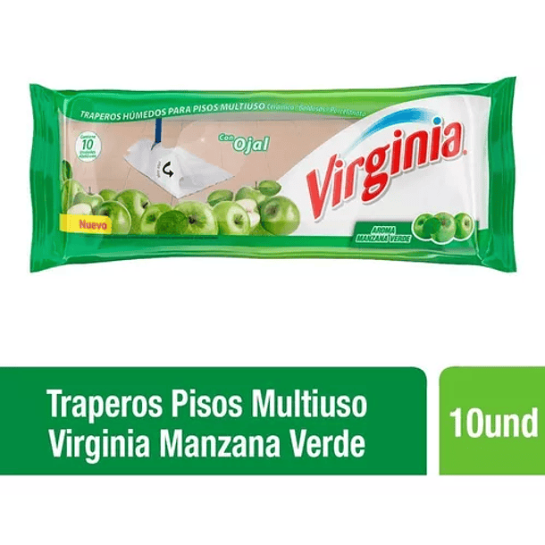 TRAPERO HUMEDO VIRGINIA MANZANA VERDE 10 UN