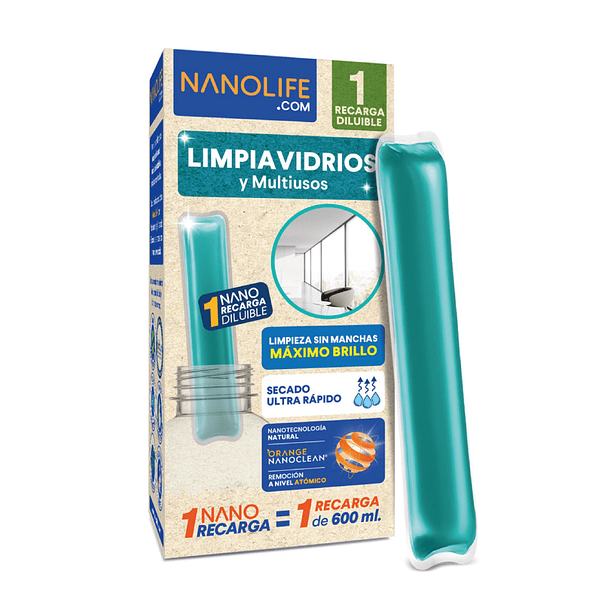 NANORECARGA DEYSA NANOLIFE LIMPIAVIDRIOS MANZANA VERDE 1 UNID 1