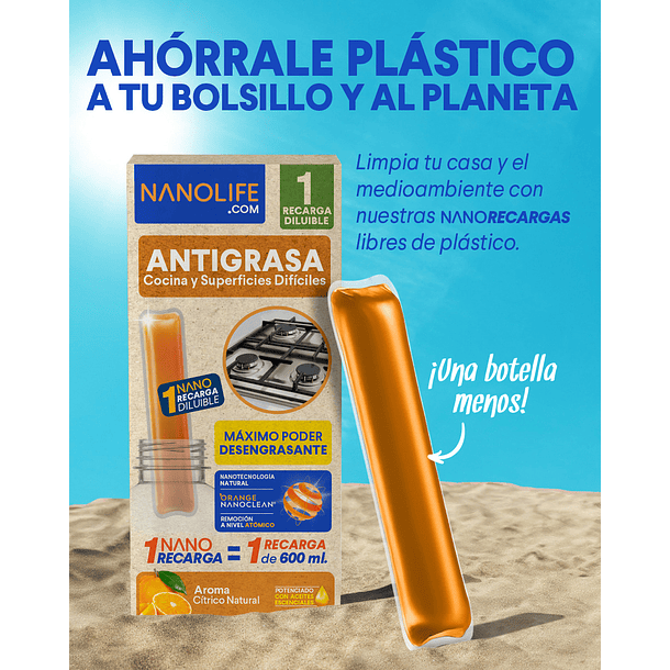 NANORECARGA DEYSA NANOLIFE ANTIGRASA CÍTRICO 1 UNID  5