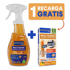 Limpiador Multiusos Eco-Amigable Cítrico Botella 4 Lt 