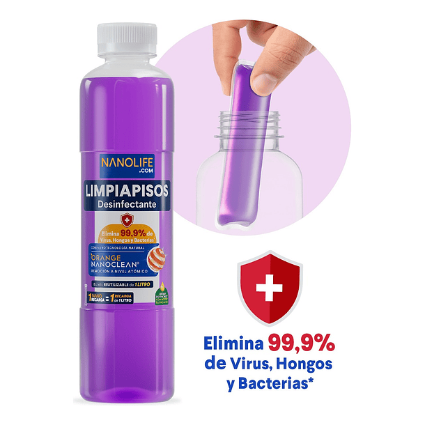 NANORECARGA DEYSA NANOLIFE LIMPIAPISOS LAVANDA 1 UNID  2