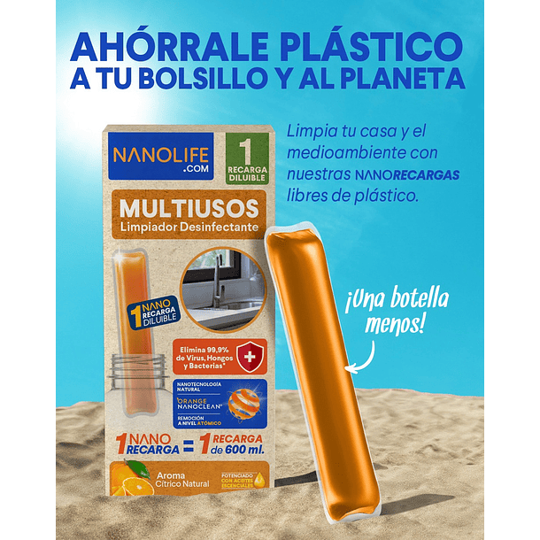 NANORECARGA DEYSA NANOLIFE LIMPIAPISOS CÍTRICO 1 UNID  6