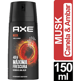 DESODORANTE BODY SPRAY AXE MUSK 150 ML 