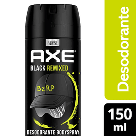 DESODORANTE BODY SPRAY AXE BZRP BLACK REMIXED 150 ML 