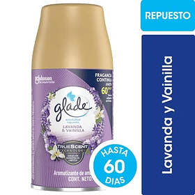 AMBIENTADOR GLADE REPUESTO AUTOMATICO LAVANDA & VAINILLA 175 GR